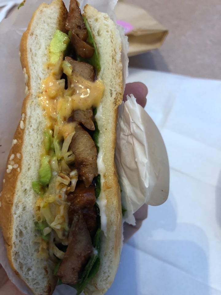 photo of VeGreen Burger BBQ Pork Burger shared by @courtlynn on  05 Feb 2020 - review