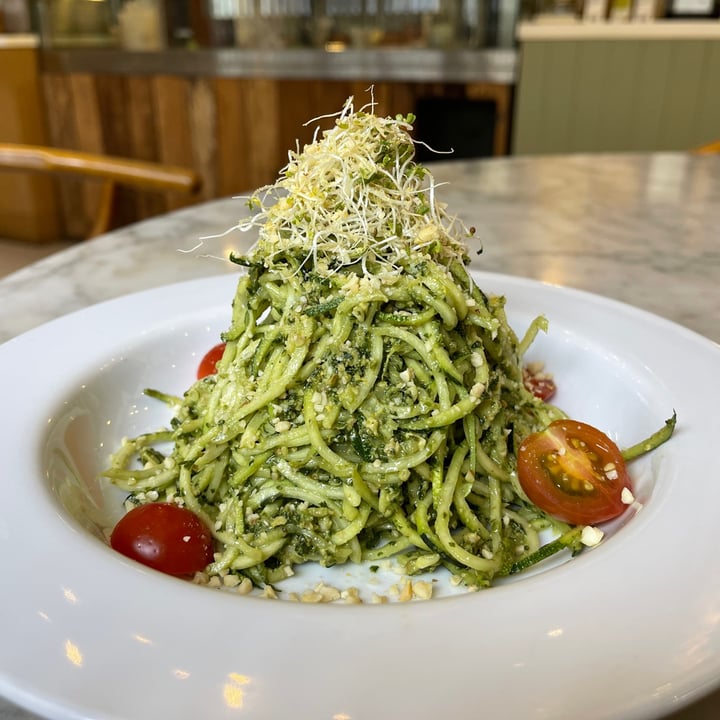 photo of The Living Cafe Raw Pesto Zucchini Pasta shared by @totorona on  04 Dec 2021 - review