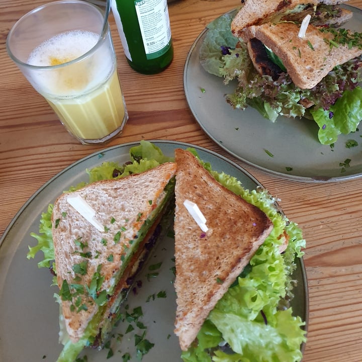 photo of HAPPENPAPPEN Tempeh sandwich shared by @lizamarie on  24 Apr 2020 - review