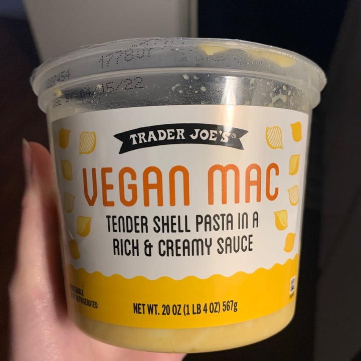 photo of Trader Joe's Vegan Mac shared by @veganbat on  01 Apr 2022 - review