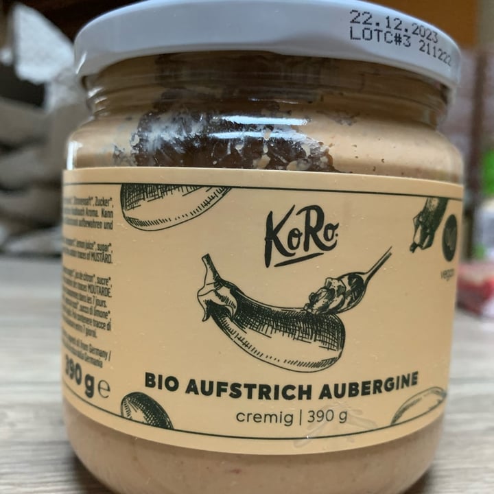 photo of Koro Bio aufstrich aubergine shared by @silviasmile on  08 May 2022 - review