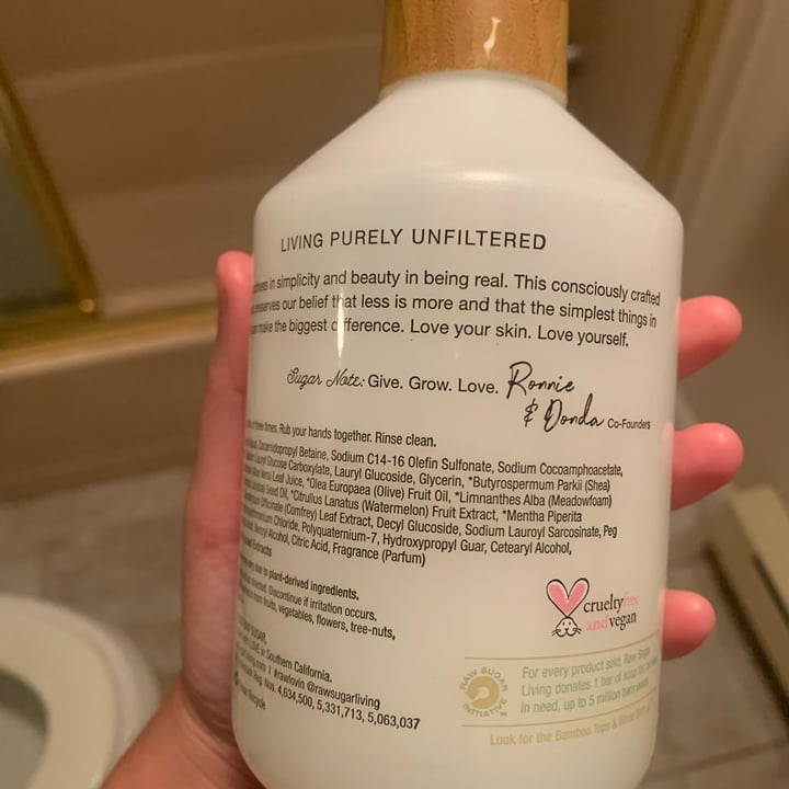 photo of Raw Sugar watermelon + fresh mint hand soap shared by @gingeronearth on  20 Aug 2022 - review
