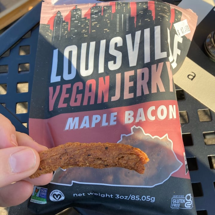 photo of  Louisville Vegan Jerky Co. Maple Bacon shared by @cecilbeee on  09 Mar 2022 - review