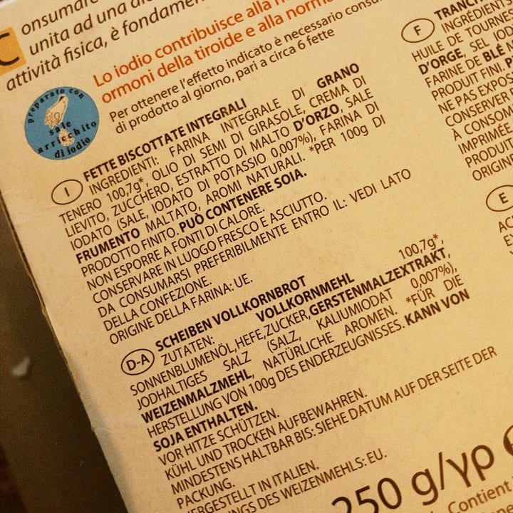 photo of GrissinBon Le fresche biscottate integrali shared by @alessandrafuriosa on  26 Feb 2022 - review
