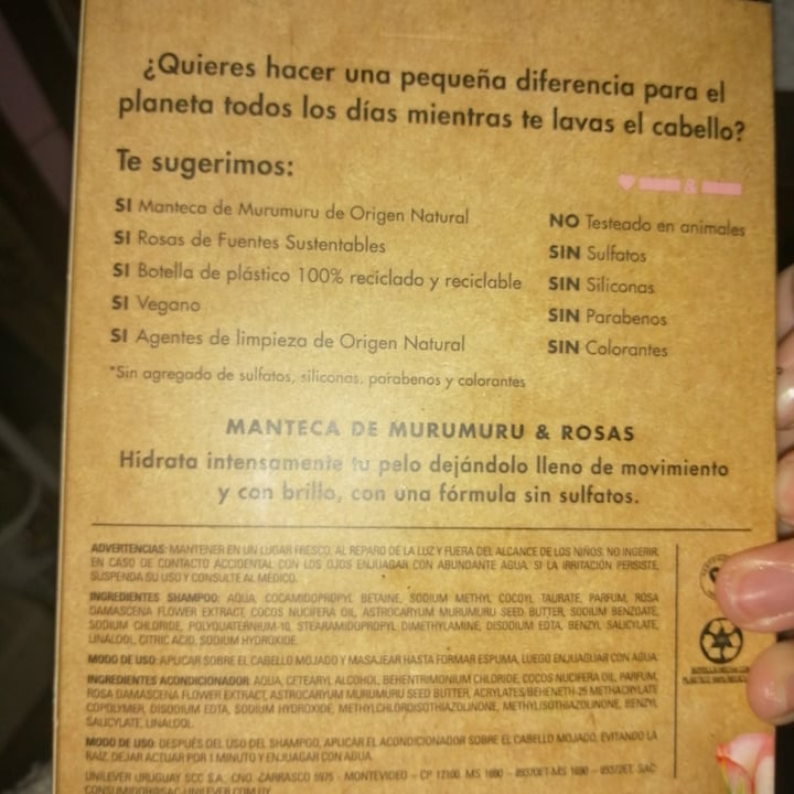 photo of Love Beauty and Planet shampoo y acondicionador Manteiga de Murumuru & Rosa  shared by @visxus on  09 Jun 2022 - review