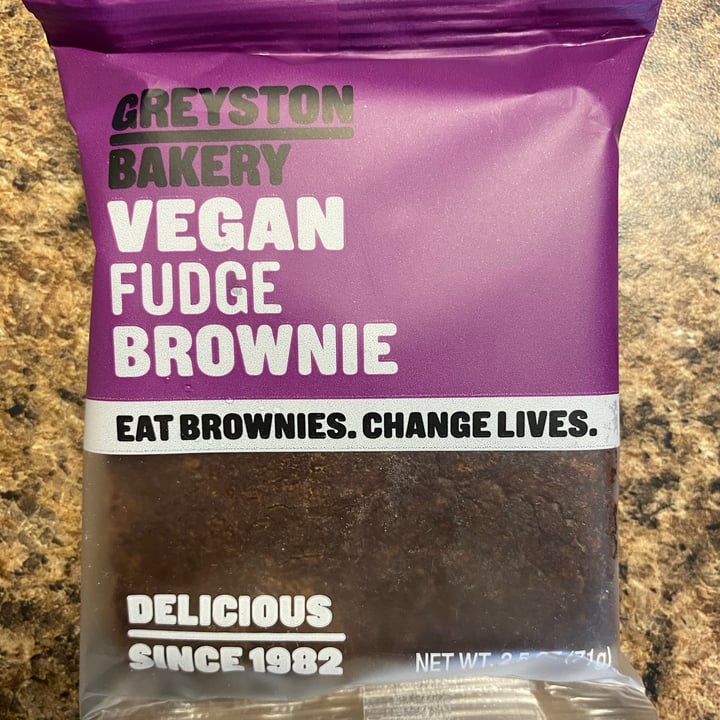 photo of Greyston Bakery Vegan Fudge Brownie shared by @merelymarlo on  22 Jan 2021 - review