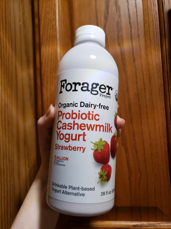 photo of Forager Project Probiotic cashewmilk yogurt strawberry shared by @michelleadina on  21 Apr 2020 - review