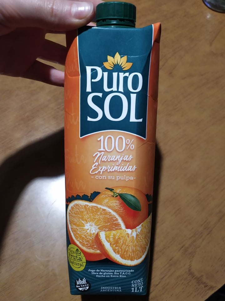 photo of Puro Sol Puro Sol Jugo De Naranja shared by @juligiri on  18 Mar 2020 - review