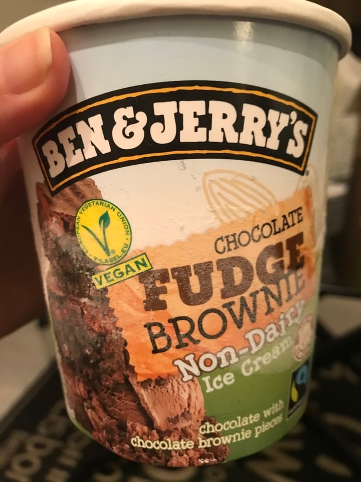 photo of Ben & Jerry's Chocolate Fudge Brownie Non-Dairy Ice Cream shared by @veganliving on  23 Mar 2020 - review