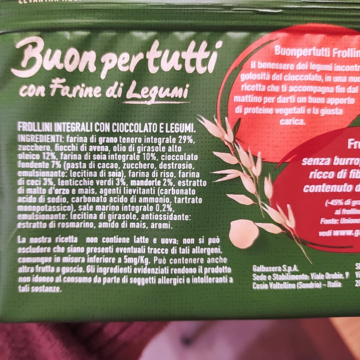 photo of Galbusera Buon Per Tutti con Farina di Legumi (Nuova Ricetta) shared by @annasanta on  29 Jan 2022 - review