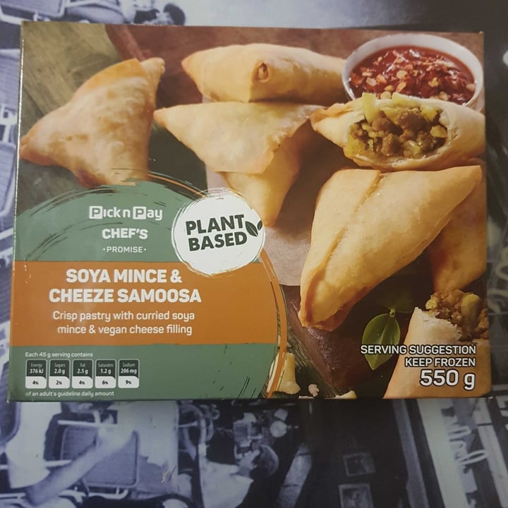 photo of Pick n Pay Soya Mince & Cheeze Samoosa shared by @johdeigh on  01 Aug 2020 - review