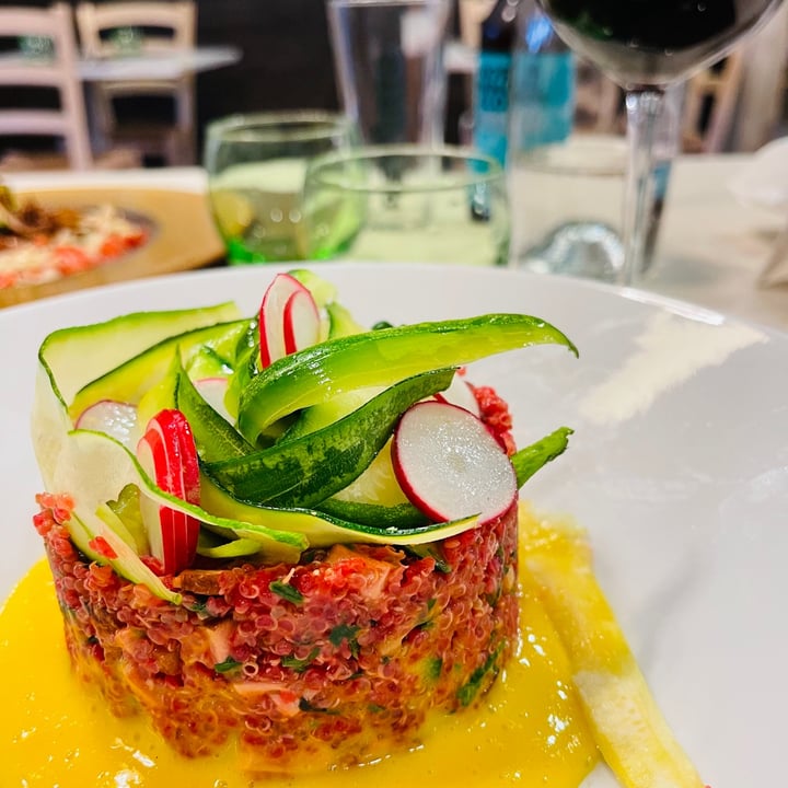 photo of Food Love Quinoa In Rosa Con Salsa Allo Zafferano, Zucchine E Rapanelli E Profumo Di Limone shared by @ikavbedeschi on  18 Jul 2021 - review