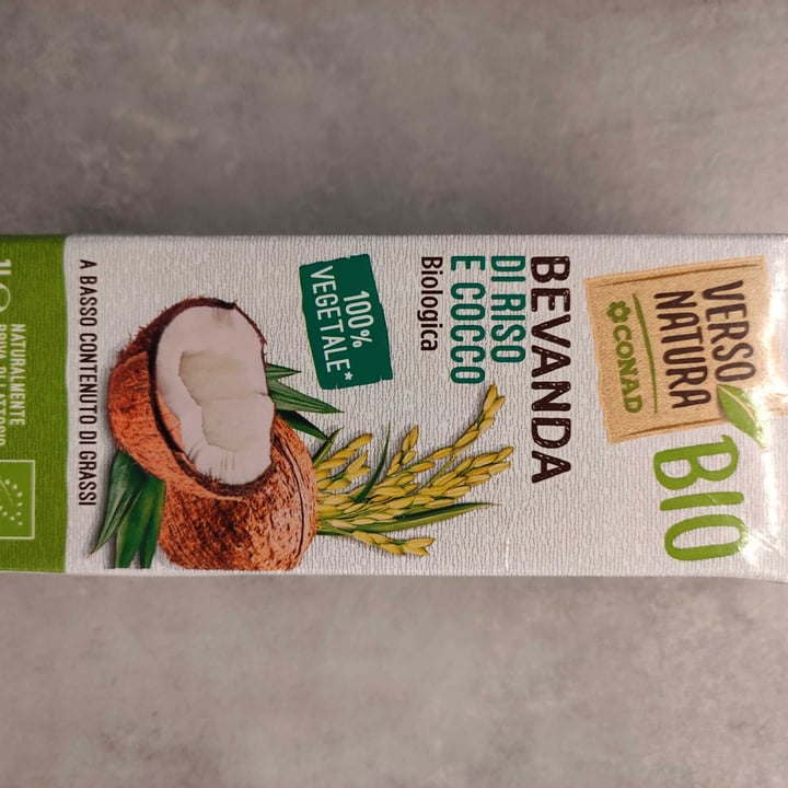 photo of Conad Bio Bevanda di riso e cocco shared by @vegana57 on  24 May 2022 - review