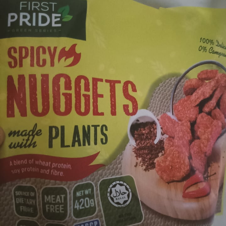 photo of First Pride Green Series Spicy Nuggets (Plant-Based) shared by @cheetah on  28 Aug 2022 - review