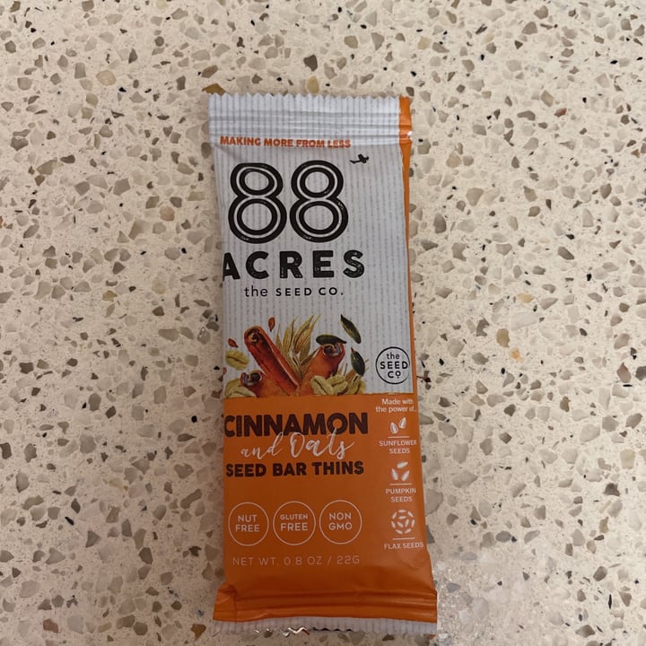 photo of 88 Acres Cinnamon And Oats Seed Bar Thins shared by @lolyuki on  23 Aug 2021 - review