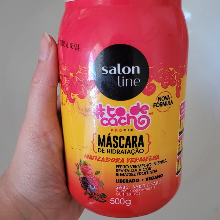 photo of Salon line Máscara De Hidratação Matizadora Vermelha shared by @carolinehate on  26 Jul 2022 - review