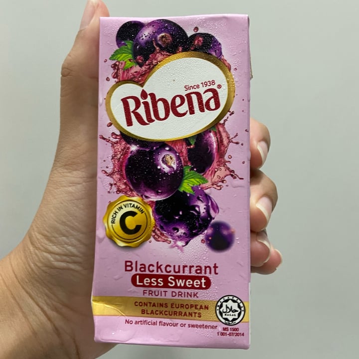 photo of Ribena Blackcurrant (Less Sweet) shared by @inezangg on  10 Apr 2022 - review