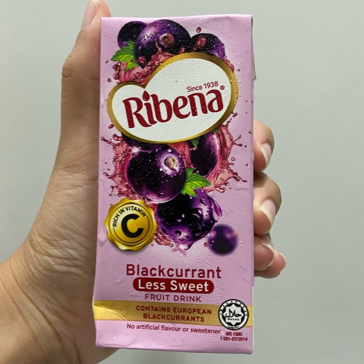 photo of Ribena Blackcurrant (Less Sweet) shared by @inezangg on  10 Apr 2022 - review