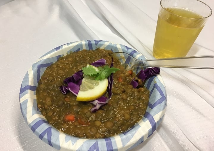 photo of Moroccan Vegan (Pop-up Vendor) Lentil Soup shared by @veganrun7 on  25 Jan 2020 - review