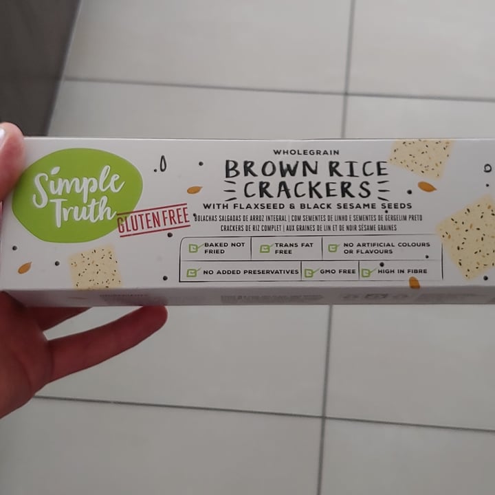 photo of Simple Truth Brown Rice Crackers shared by @chado on  02 Dec 2021 - review