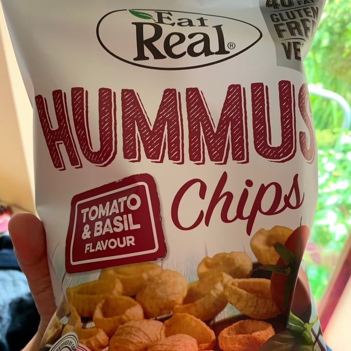Eat Real Hummus chips tomato & basil Flavour Review abillion