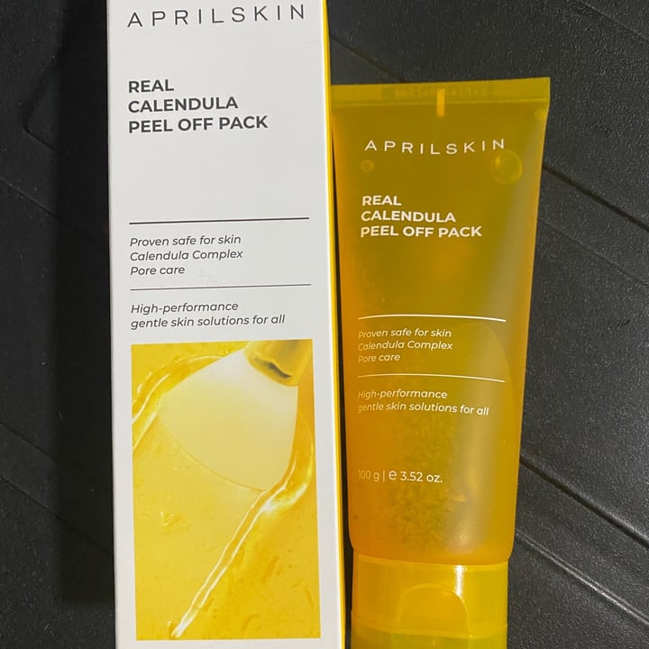 photo of aprilskin peel off calendula mask shared by @piggy-egg on  21 May 2021 - review