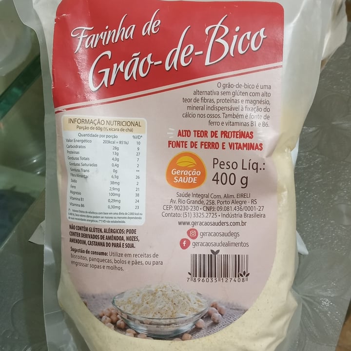 photo of Saúde integral comercio de alimentos Farinha de grao de bico shared by @cassflores on  13 May 2022 - review
