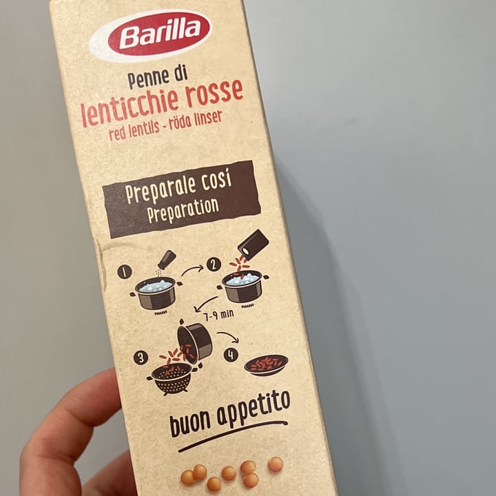 review photo of Barilla Penne di lenticchie rosse shared by @tedina on 04 Apr 2022 - review