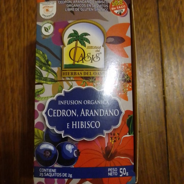 review photo of Hierbas del oasis Te de cedron, arándanos y hibiscus shared by @annamulone on 02 Jul 2021 - review