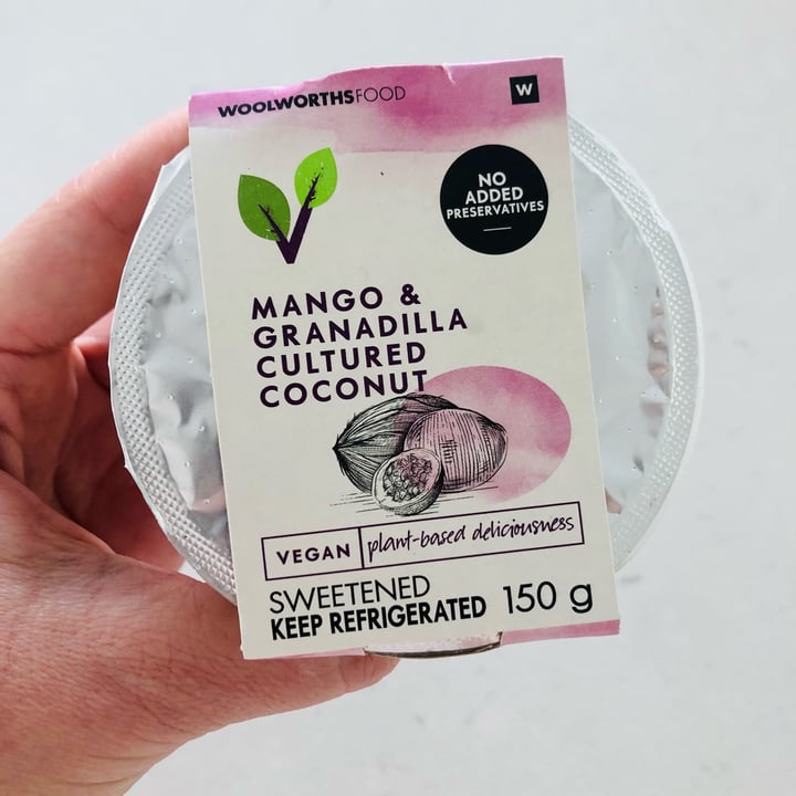 photo of Woolworths Food Mango & Granadilla Cultured Coconut shared by @kirstent on  23 Oct 2022 - review