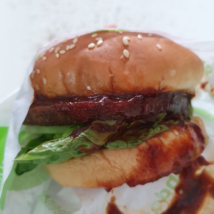 review photo of GreenDot - NEX Fresh Mix Mushroom Burger with Fries (Vegan) shared by @iloveveggies on 09 Jun 2020 - review