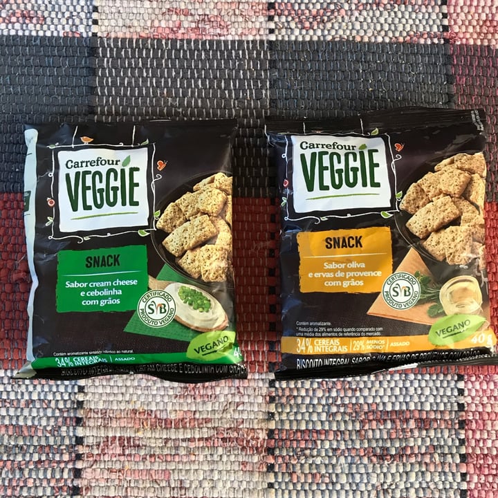 review photo of Carrefour Veggie snack sabor oliva E Ervas De Provence E Grãos shared by @isismaria on 11 Jul 2022 - review