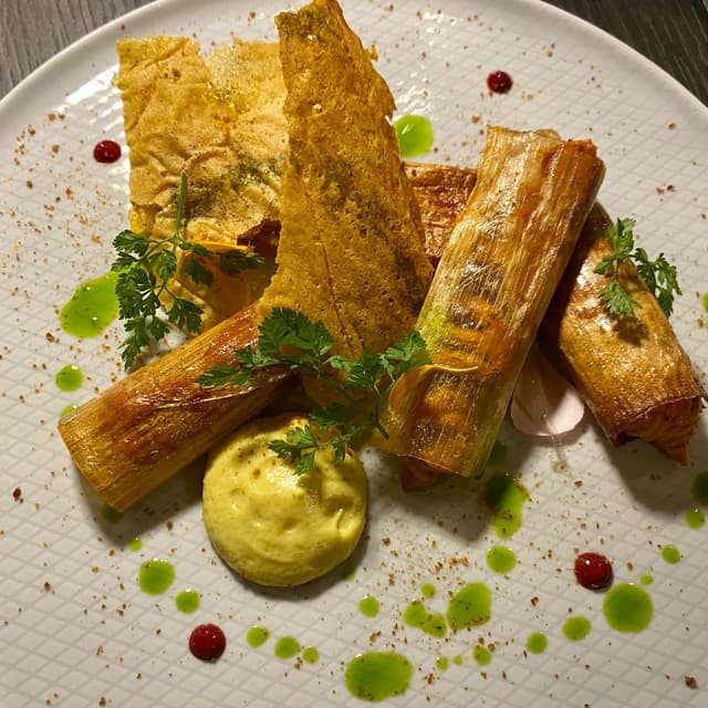 菜肴“Cannelloni Di Porro”的照片