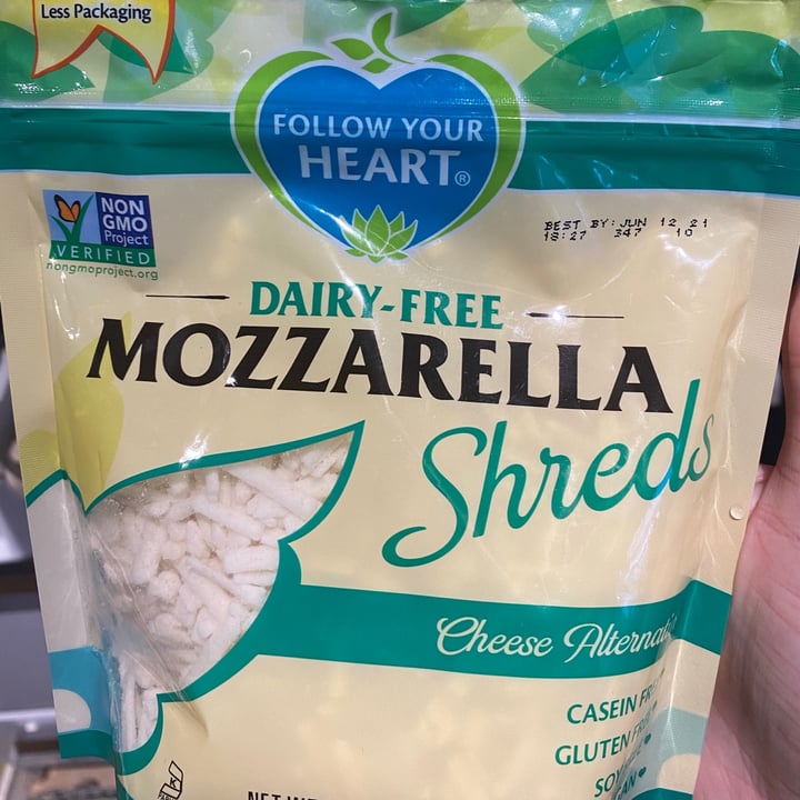 photo of Follow your Heart Dairy-Free Mozzarella Shreds shared by @darbyb on  04 Feb 2021 - review