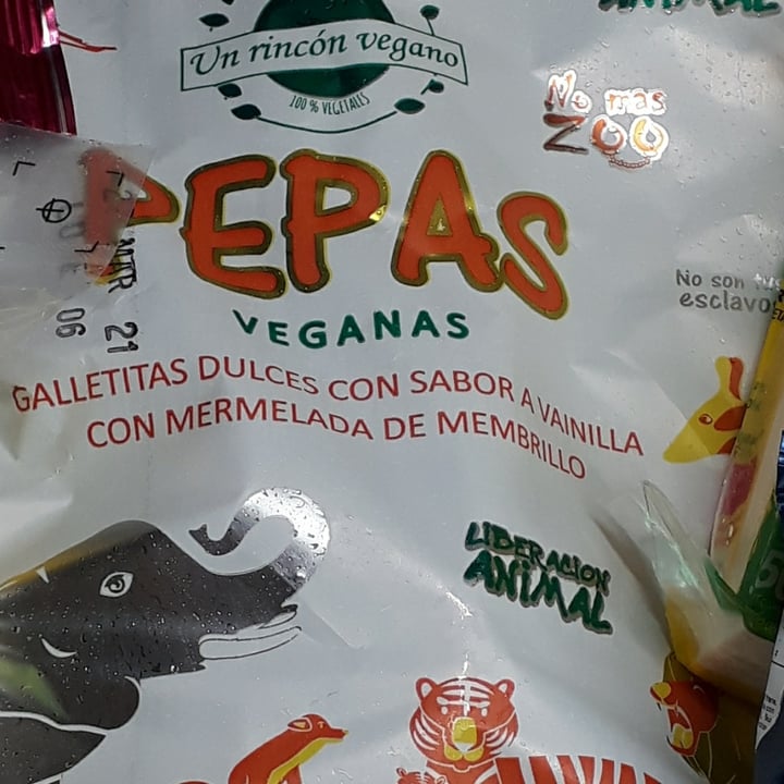review photo of Un Rincón Vegano Pepas Galletitas Dulces con Sabor a Vainilla con Mermelada de Membrillo shared by @noebowie on 19 Jul 2020 - review