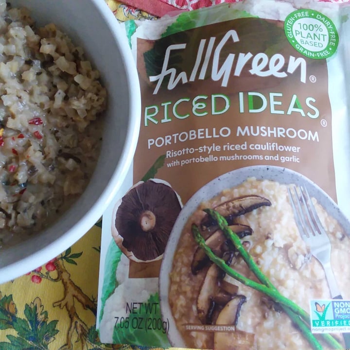 photo of Fullgreen Portobello Mushroom Riced Califlower shared by @littlepea on  19 Mar 2021 - review