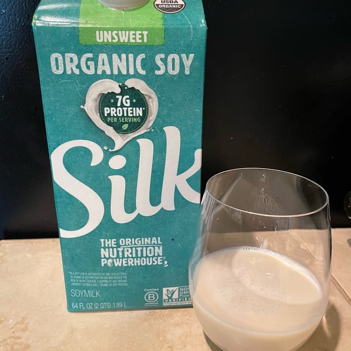photo of Silk Organic Unsweet Soymilk  shared by @veggietable on  12 Sep 2022 - review