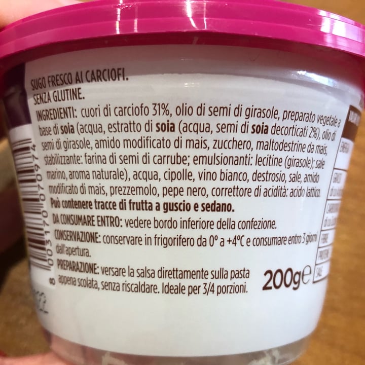 review photo of Conad Sugo Fresco Cuori Di Carciofo shared by @sissiii on 12 Mar 2022 - review
