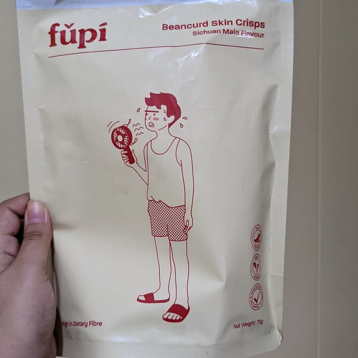 photo of fǔpí Sichuan Mala Beancurd Skin Crisps shared by @shreyups on  21 May 2021 - review