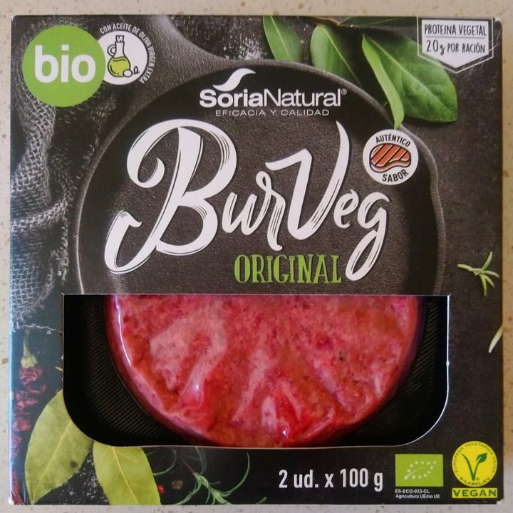 photo of Soria Natural BurVeg original shared by @veg-ana on  17 Aug 2020 - review