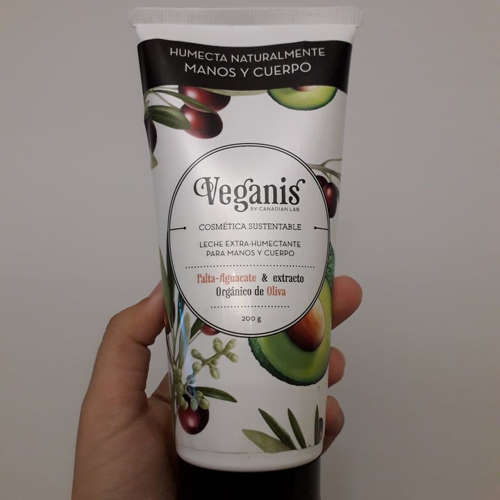 photo of Veganis LECHE EXTRA HUMECTANTE PARA MANOS Y CUERPO Con Palta y extracto Orgánico de Oliva shared by @mel10h on  09 Sep 2020 - review