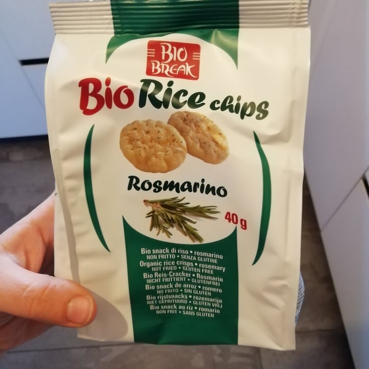 review photo of Bio break Bio Rice Chips Al Rosmarino shared by @vanessavilla on 14 Apr 2022 - review