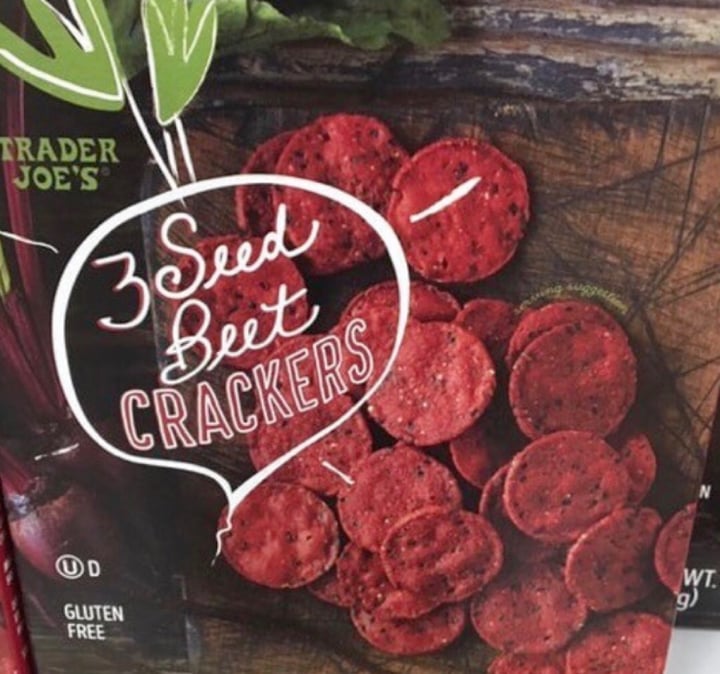 photo of Trader Joe's 3 seed beet crackers shared by @syph0n6 on  16 Aug 2019 - review