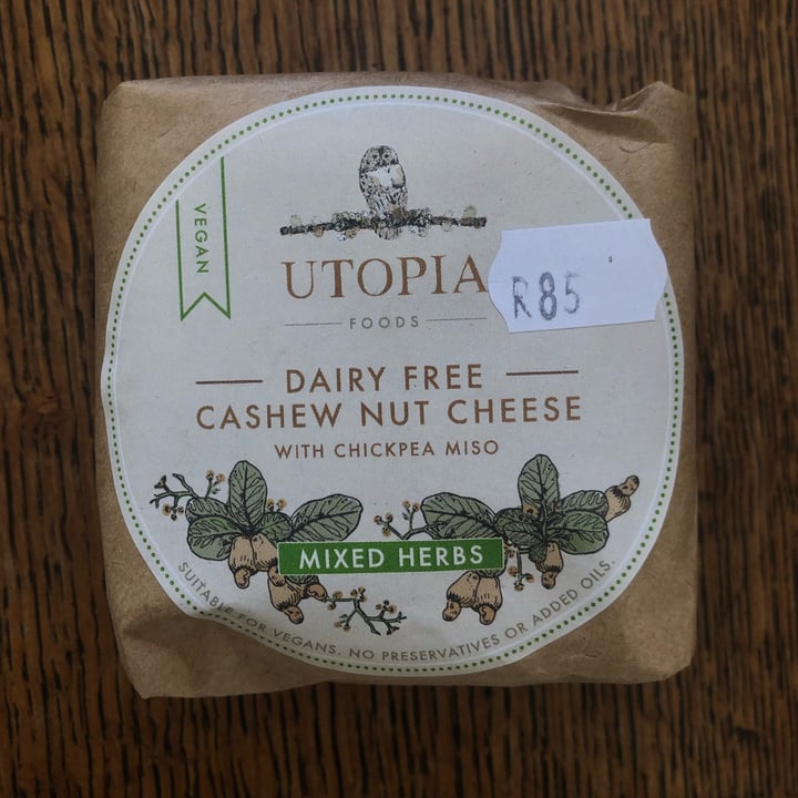 photo of Utopia Foods Mixed Herbs Cashew Nut Cheese shared by @ellaaaa on  12 Feb 2022 - review
