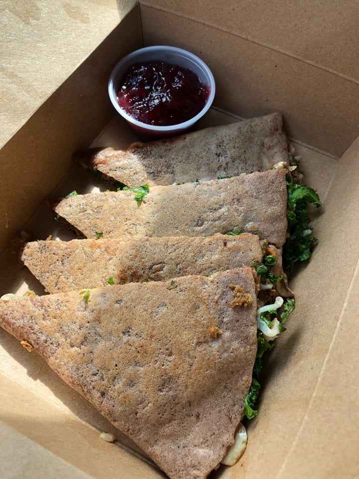 photo of Portia's Cafe Thanksgiving quesadilla shared by @jpegg on  01 Oct 2020 - review