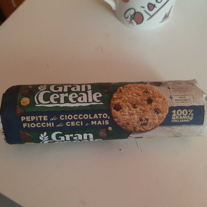 photo of Gran Cereale Biscotti con pepite di cioccolato, fiocchi di ceci e mais shared by @fabianaperla on  28 Jun 2022 - review