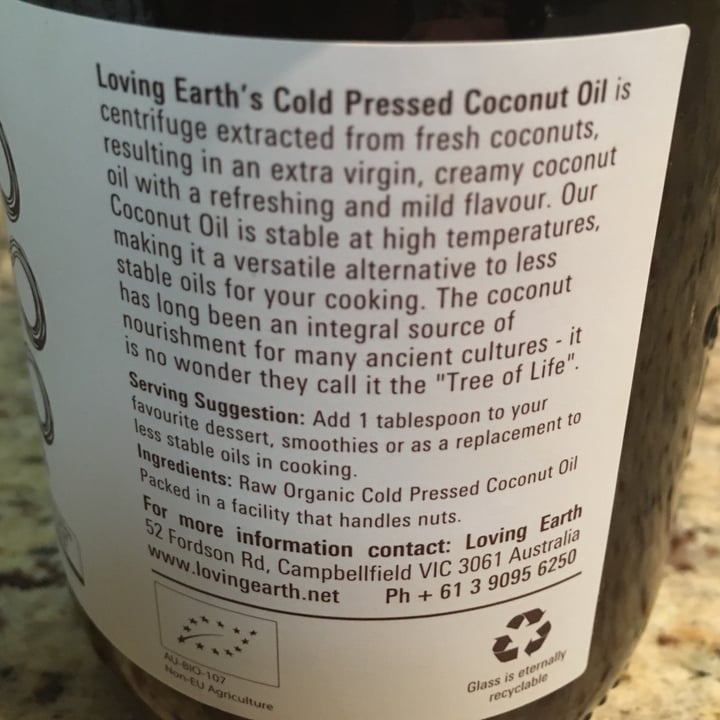 photo of lovingearth Cold Pressed Coconut Oil shared by @jb71 on  30 Jun 2021 - review