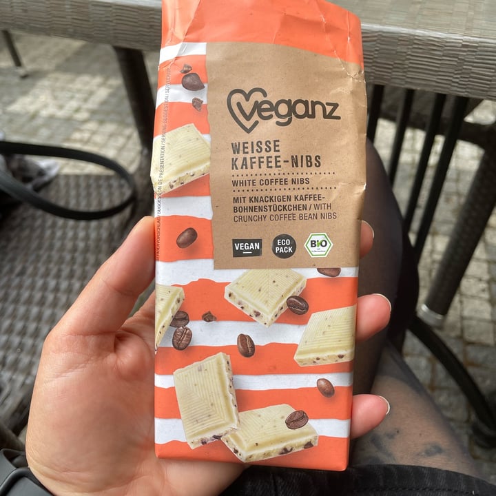 photo of Veganz White Chocolate With Coffee shared by @valentinabojin on  27 May 2022 - review