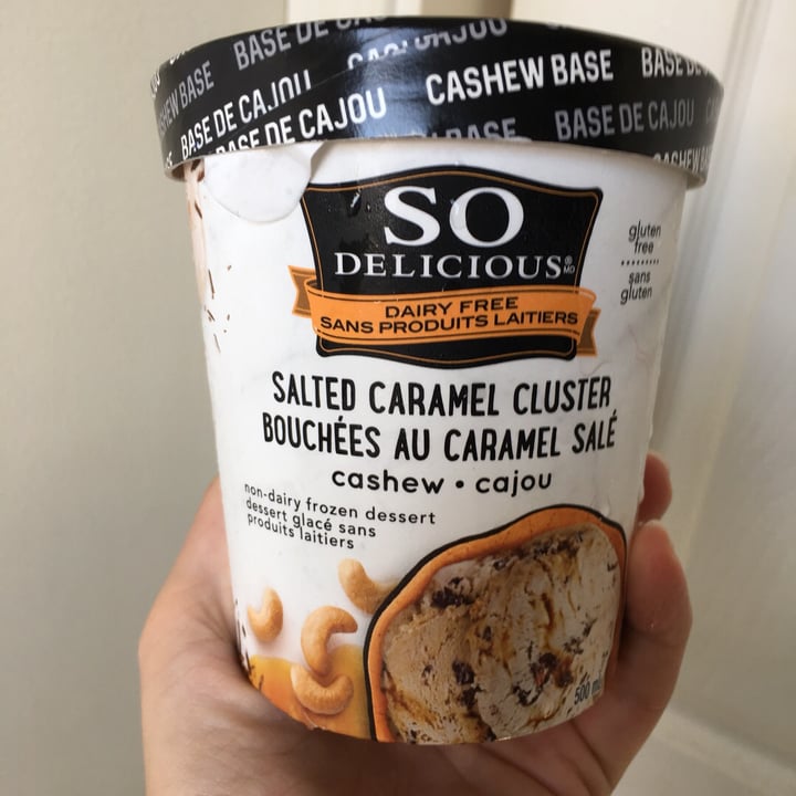 photo of So Delicious Dairy Free Salted Caramel Cluster Cashewmilk Frozen Dessert shared by @selene00 on  22 Aug 2019 - review