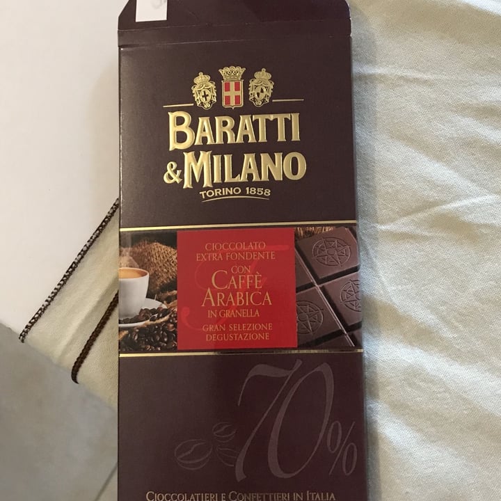 photo of Baratti & Milano Cioccolato extra fondente 70% con granella di caffè arabica shared by @littlesecu on  06 Jan 2022 - review